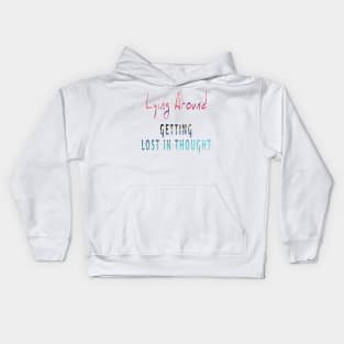 Getting lost in thought Kids Hoodie